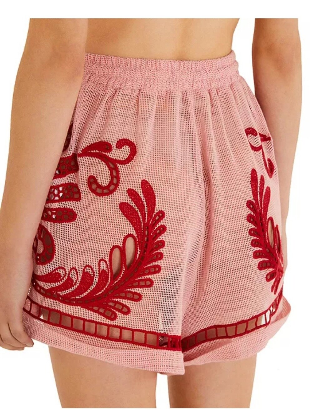 Farm Rio Light Pink Arabesc Shorts Swim Cover Up - NWT - Picture 3 of 4